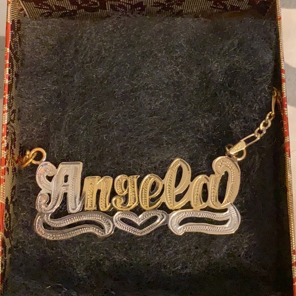Nameplate Necklace (Angela) - Picture 1 of 3